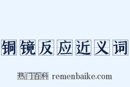 铜镜反应近义词是什么意思的图片